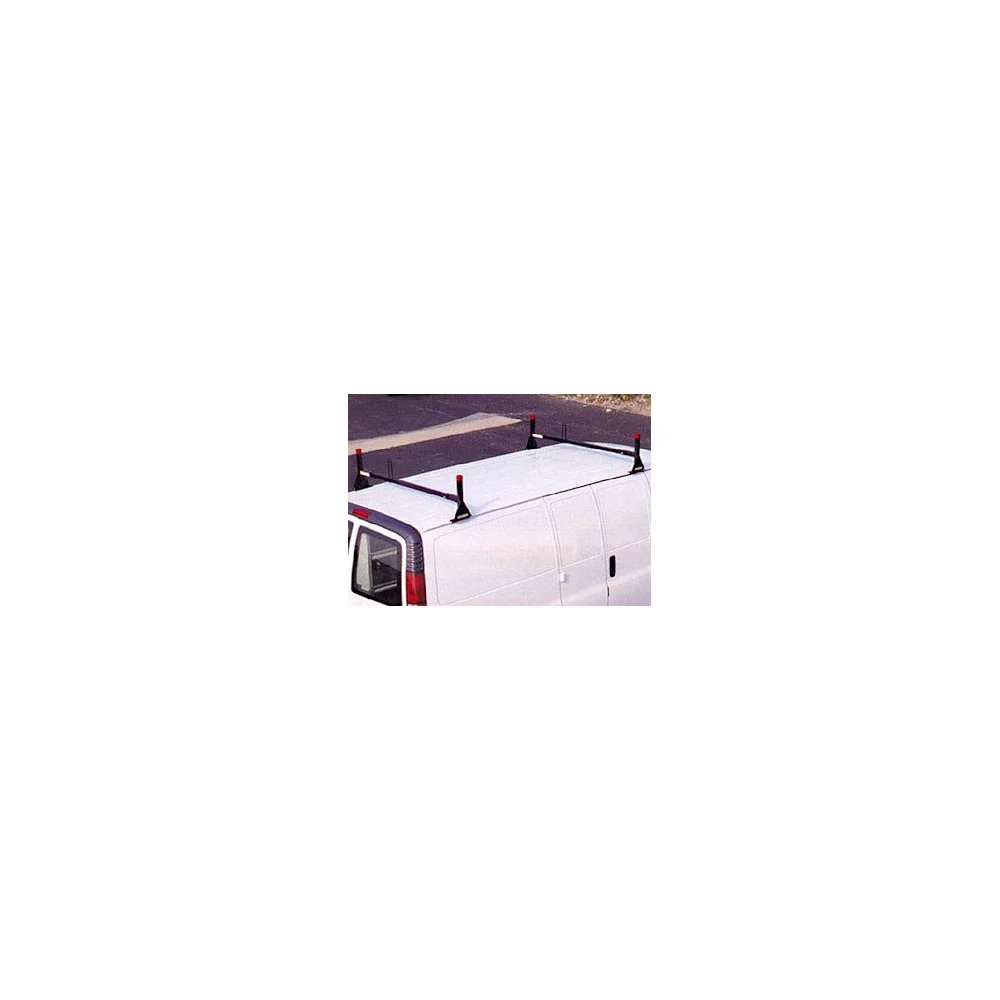 Weather Guard 205-5 Black Steel All-Purpose Full-Size Van Rack, 2 Cross Member - Moutools