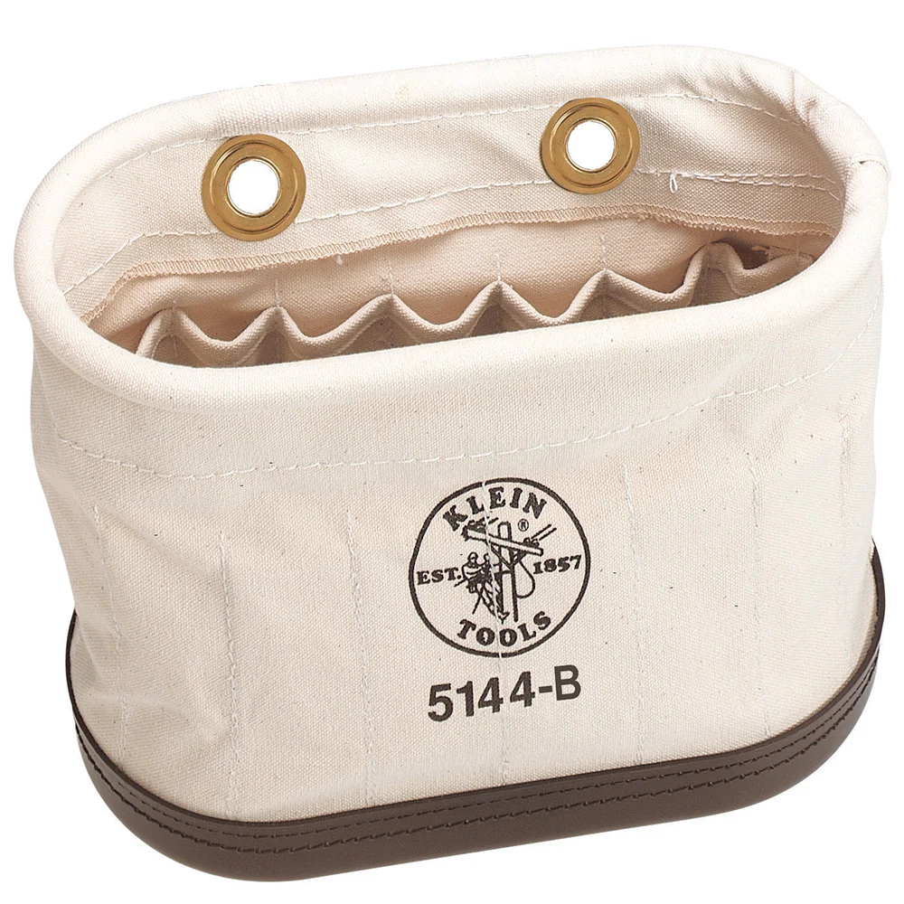 Klein 5144B Aerial Basket Oval Bucket with 15 Interior Pockets - Moutools
