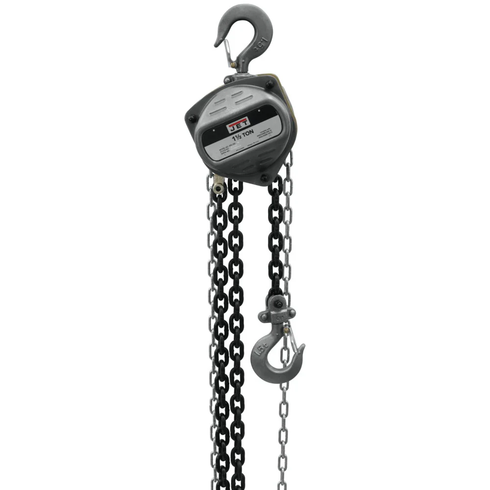 Jet JT9-101922 S90-150-20, 1-1/2-Ton Hand Chain Hoist With 20' Lift - Moutools
