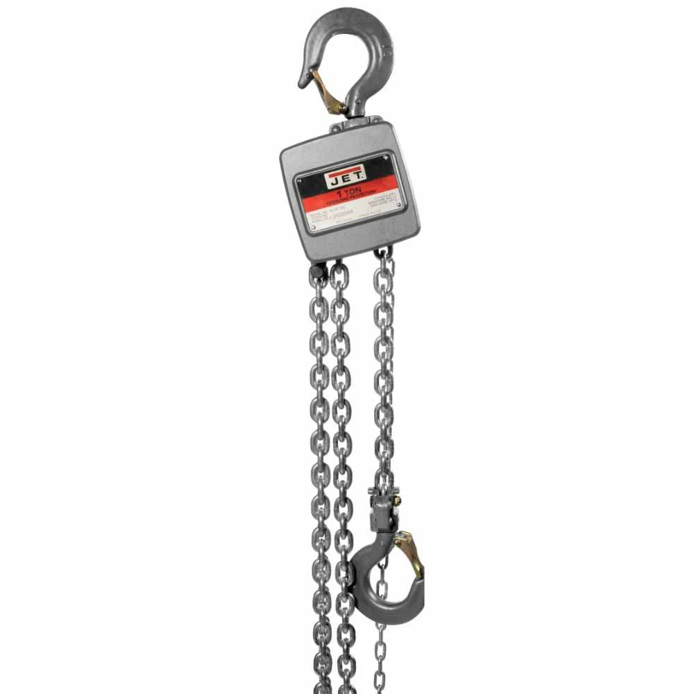 Jet JT9-133110 AL100-100-10 1 Ton Hand Chain Hoist with 10' of Lift - Moutools