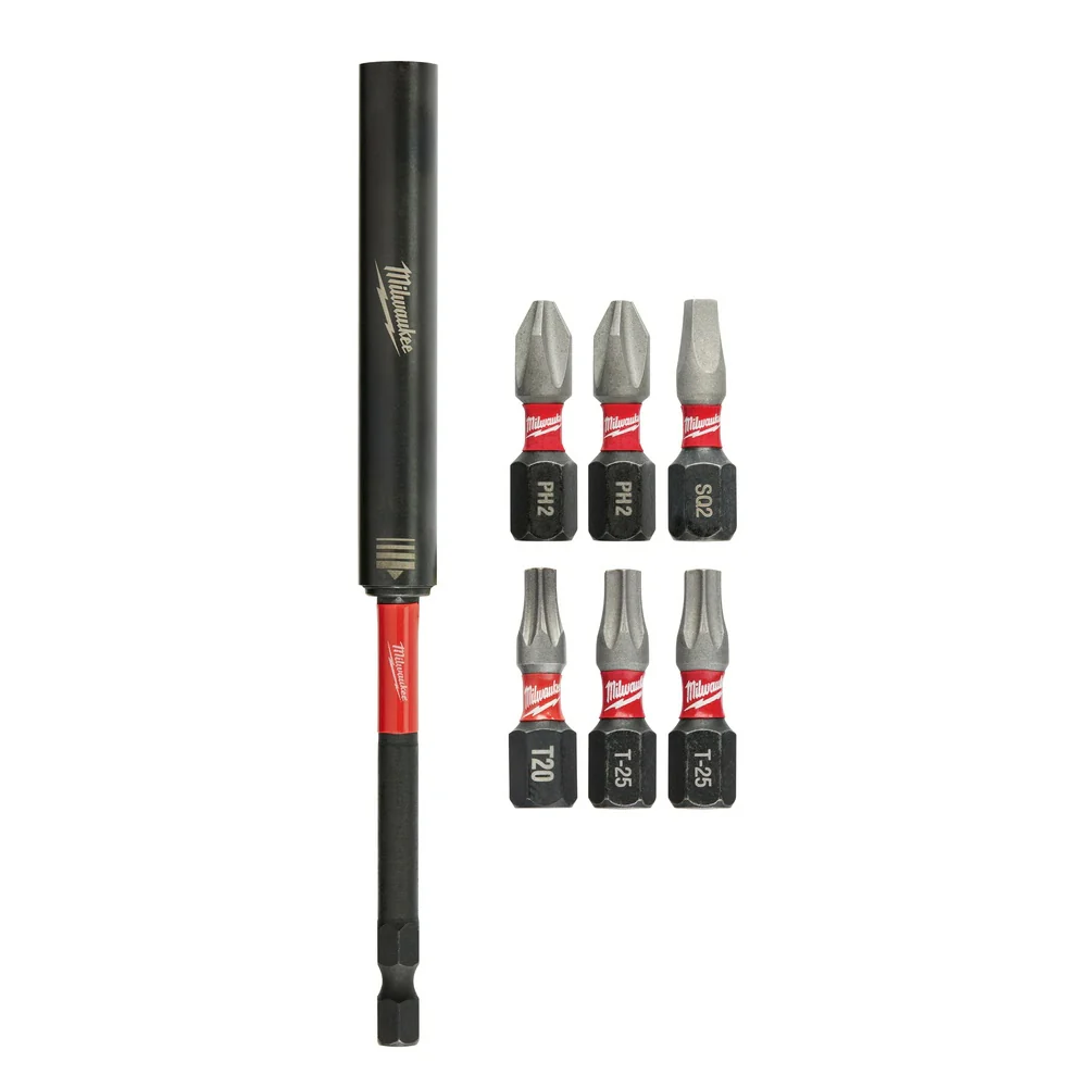 Milwaukee 48-32-4518 SHOCKWAVE 7PC Impact Magnetic Drive Guide Set - Moutools