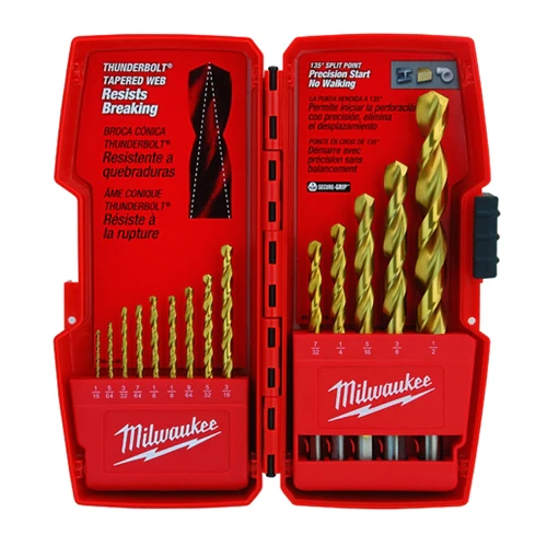 Milwaukee 48-89-0011 14 Piece Titanium Drill Bit Set - Moutools