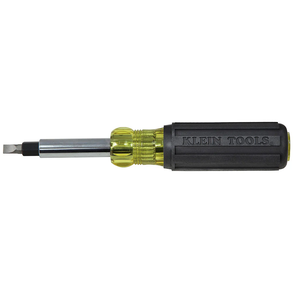 Klein Tools 32557 Multi-Bit Screwdriver / Nut Driver, 6-in-1, Heavy Duty - Moutools
