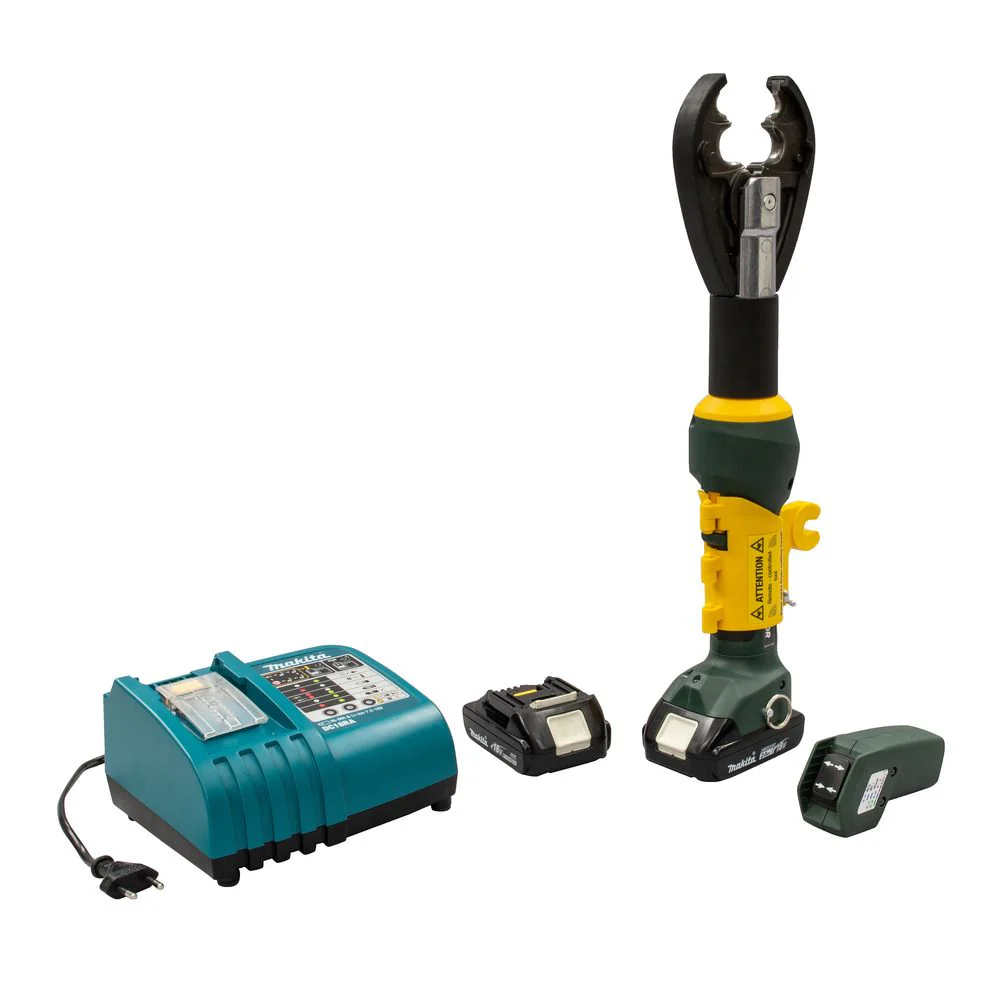 Greenlee EK425LXRDO22 EK425LXR 6 Ton, D3/O Profile Remote Crimper, 2.0Ah Battery, 230V Charger - Moutools