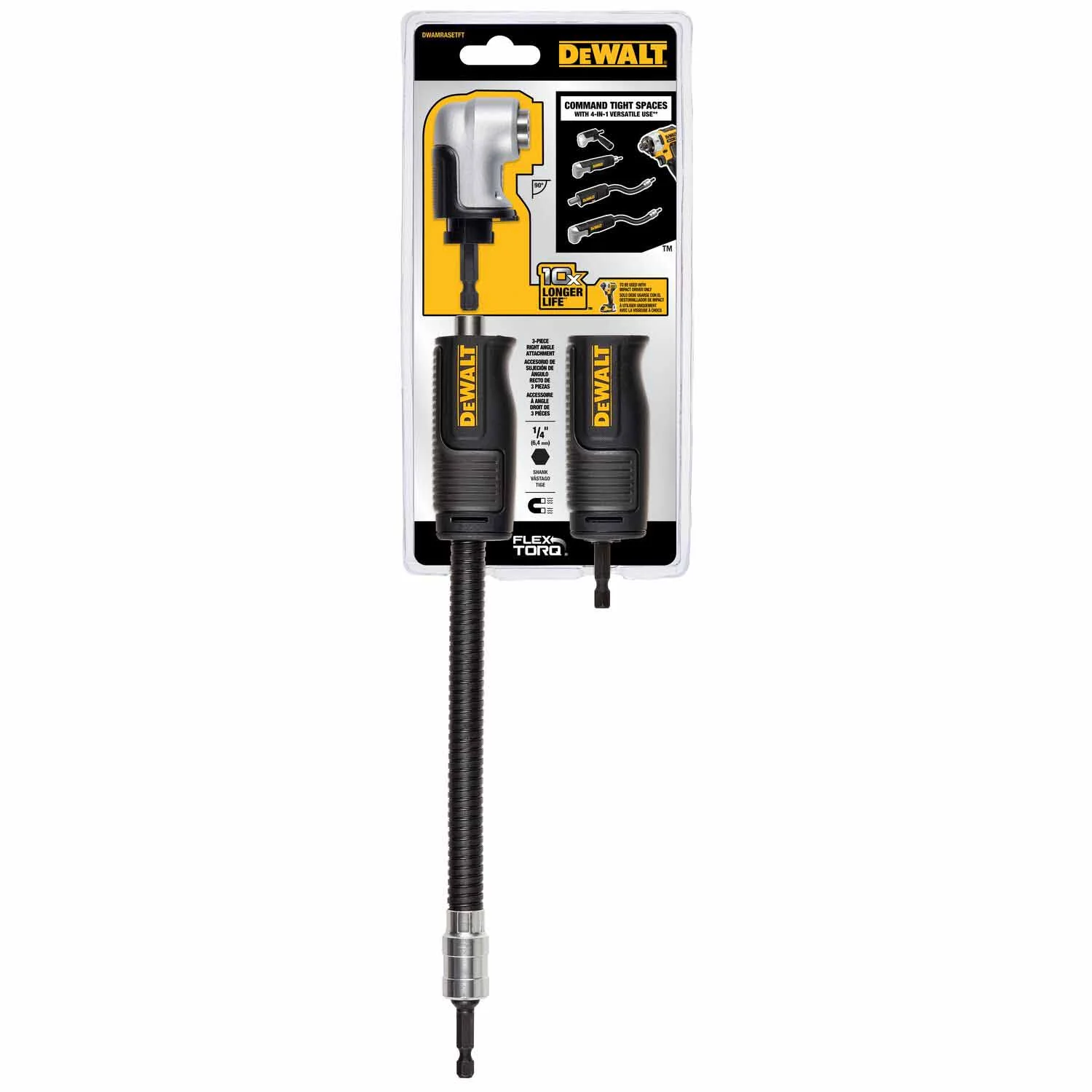 DeWalt DWAMRASETFT 4-in-1 Flextorq Modular Right Angle System - Moutools