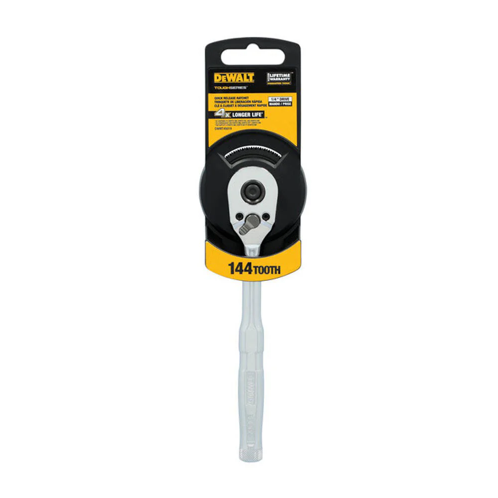DeWalt DWMT45019 TOUGHSERIES 1/4 in. Drive 144T Quick Release Ratchet - Moutools