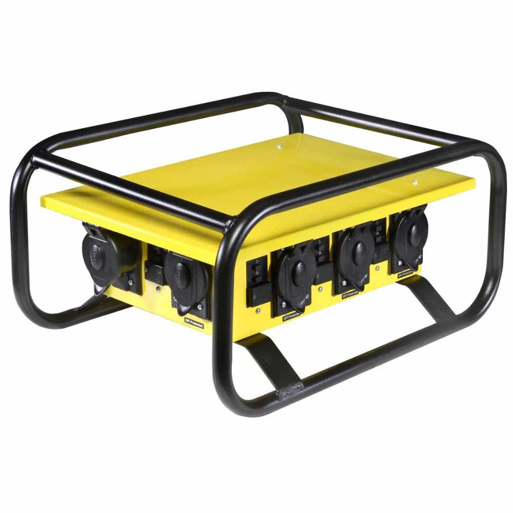 Southwire 8706UGCD X-Treme Box 50A 125/250V UG Power Distribution Box w/ Roll Cage, Duplex ReSouthwiretacle - Moutools
