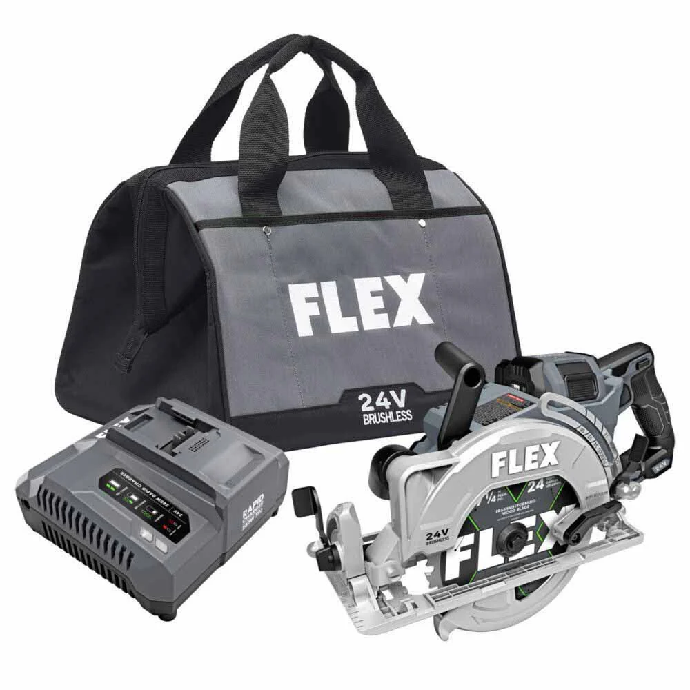 Flex FX2141R-1J 7-1-4 Rear Handle Circular Saw Stacked-Lithium Kit - Moutools