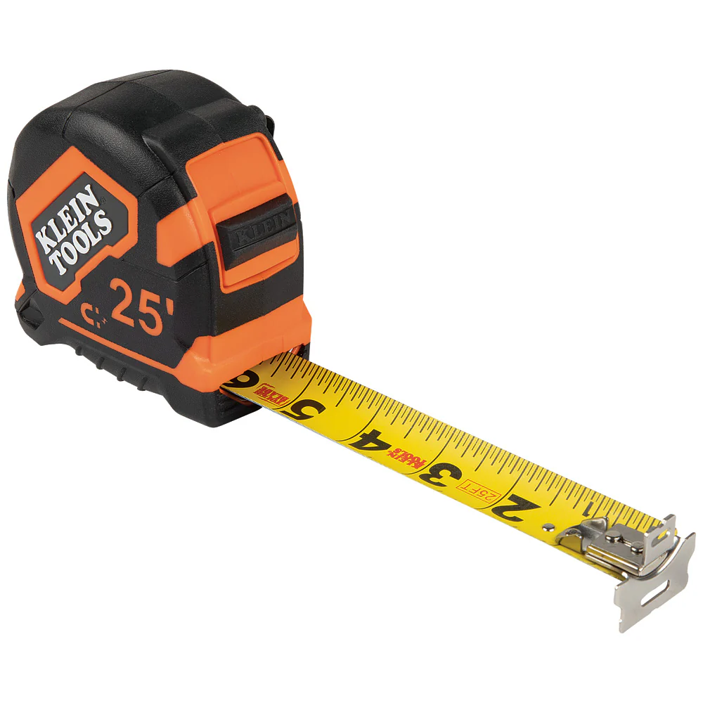 Klein 9225 25-Foot Magnetic Double-Hook Tape Measure - Moutools