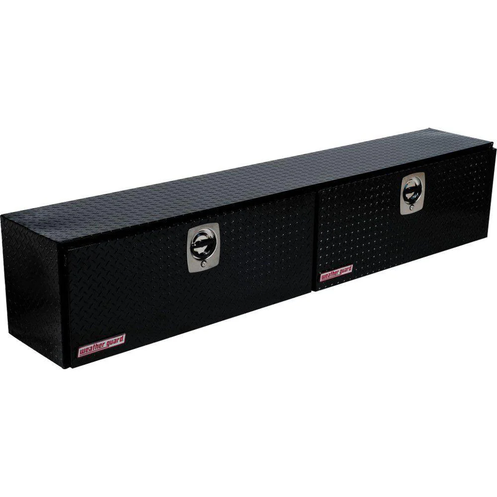 WeatherGuard 390-5-02 Gloss Black Aluminum Hi-Side Box, 11.1 Cu. Ft. - Moutools