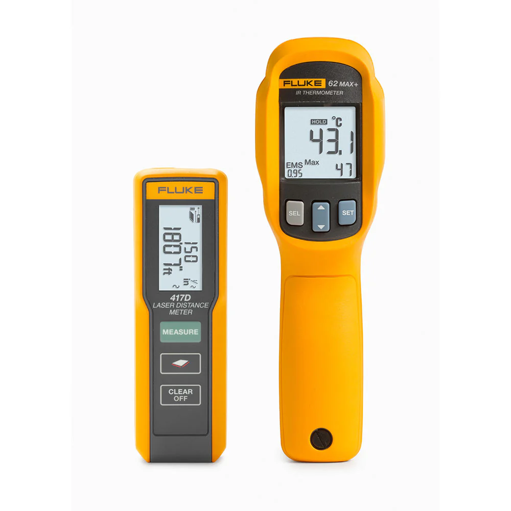 Fluke 5112860 FLUKE 417D+62MAX+ KIT Laser Distance Measurer Kit - Moutools