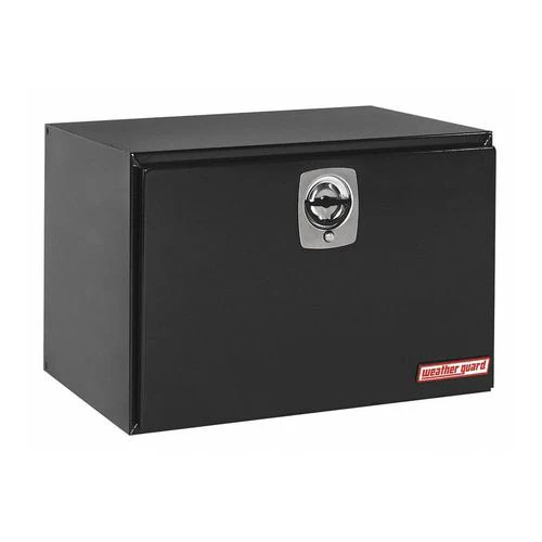 WeatherGuard 538-5-02 Gloss Black Steel Underbed Box, Jumbo, 12.1 Cu. Ft. - Moutools
