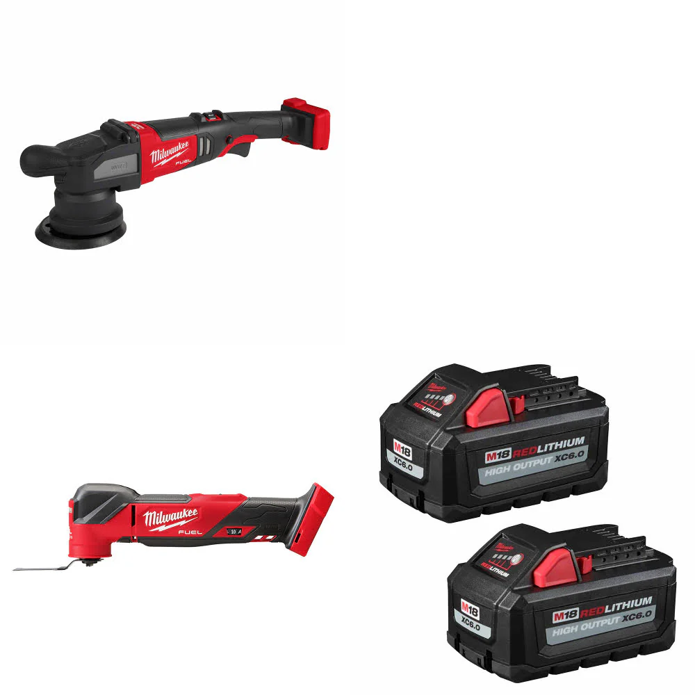 Milwaukee 2684-20 M18 FUEL Polisher W/ 2836-20 M18 Multi-Tool & FREE Battery-2Pk - Moutools
