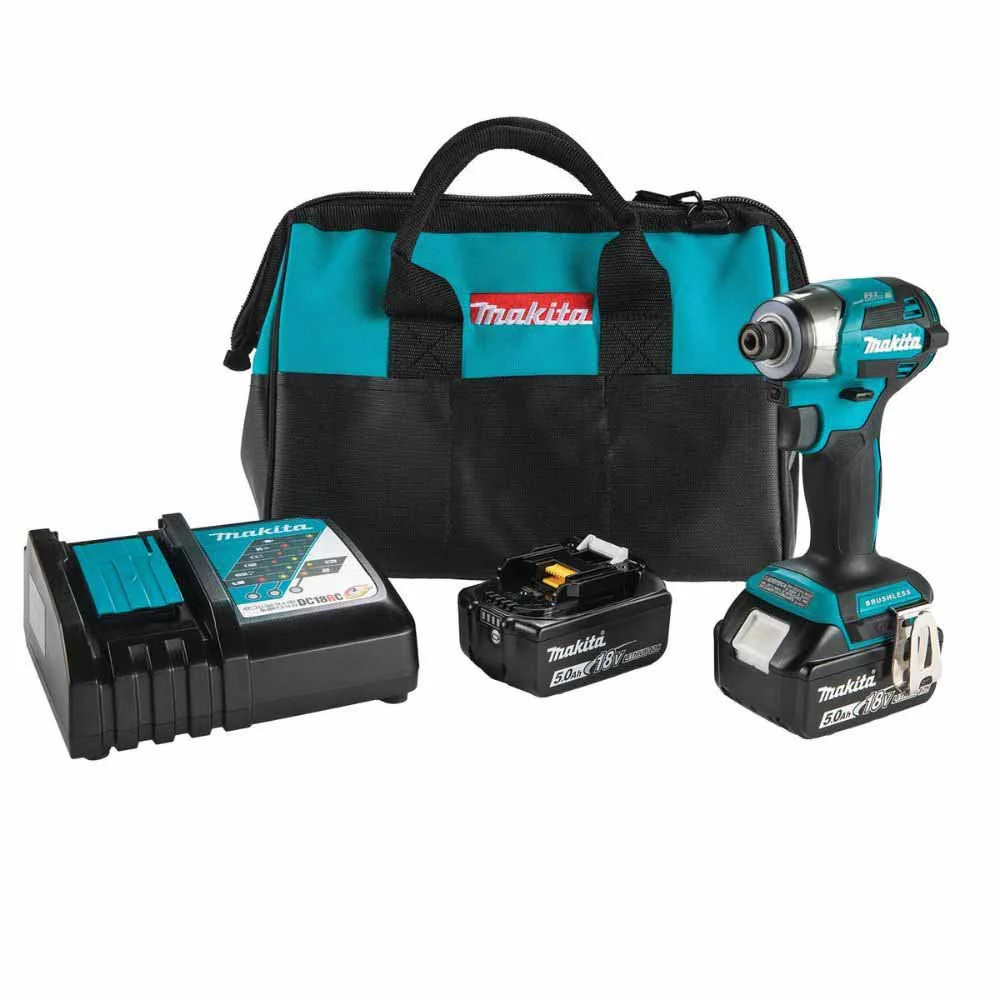 Makita XDT20T 18V LXT Lithium-Ion Brushless Cordless Quick-Shift Mode 4-Speed Impact Driver Kit - Moutools