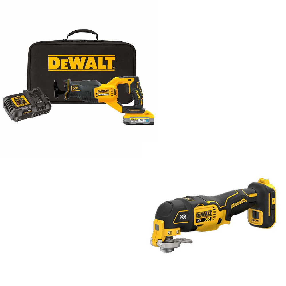 DeWalt DCS382H1 20V Max XR Recip Saw Kit W/ FREE DCS356B 20V MAX Multi-Tool - Moutools