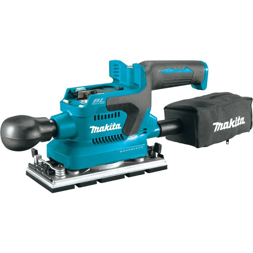 Makita XOB03Z 18V LXT Lithium-Ion Brushless Cordless 1/3 Sheet Finishing Sander, AWS Capable (Tool Only) - Moutools