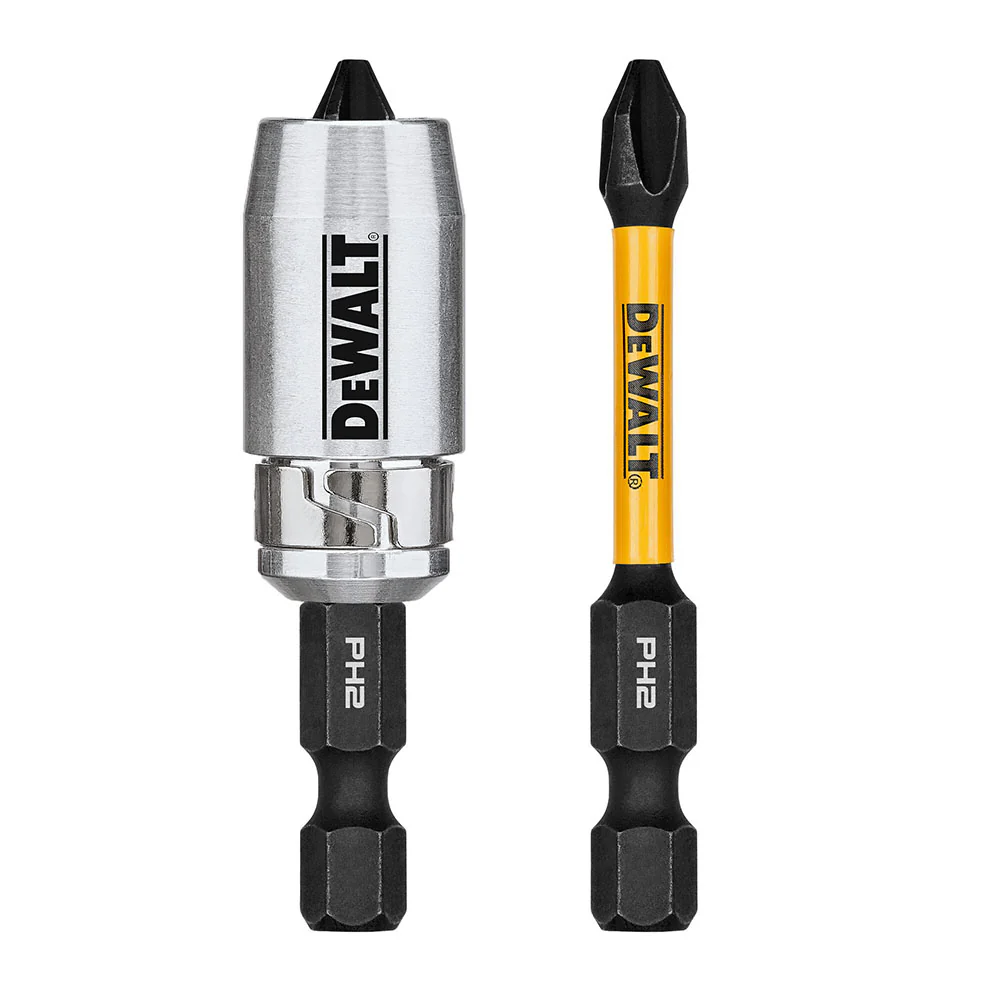 DeWalt DWAF2PH2IR2S PH2 FLEXTORQ 1/4 x 2-1/4in Impact Driver Bits w/ Magnetic Sleeve, 2-Pack - Moutools