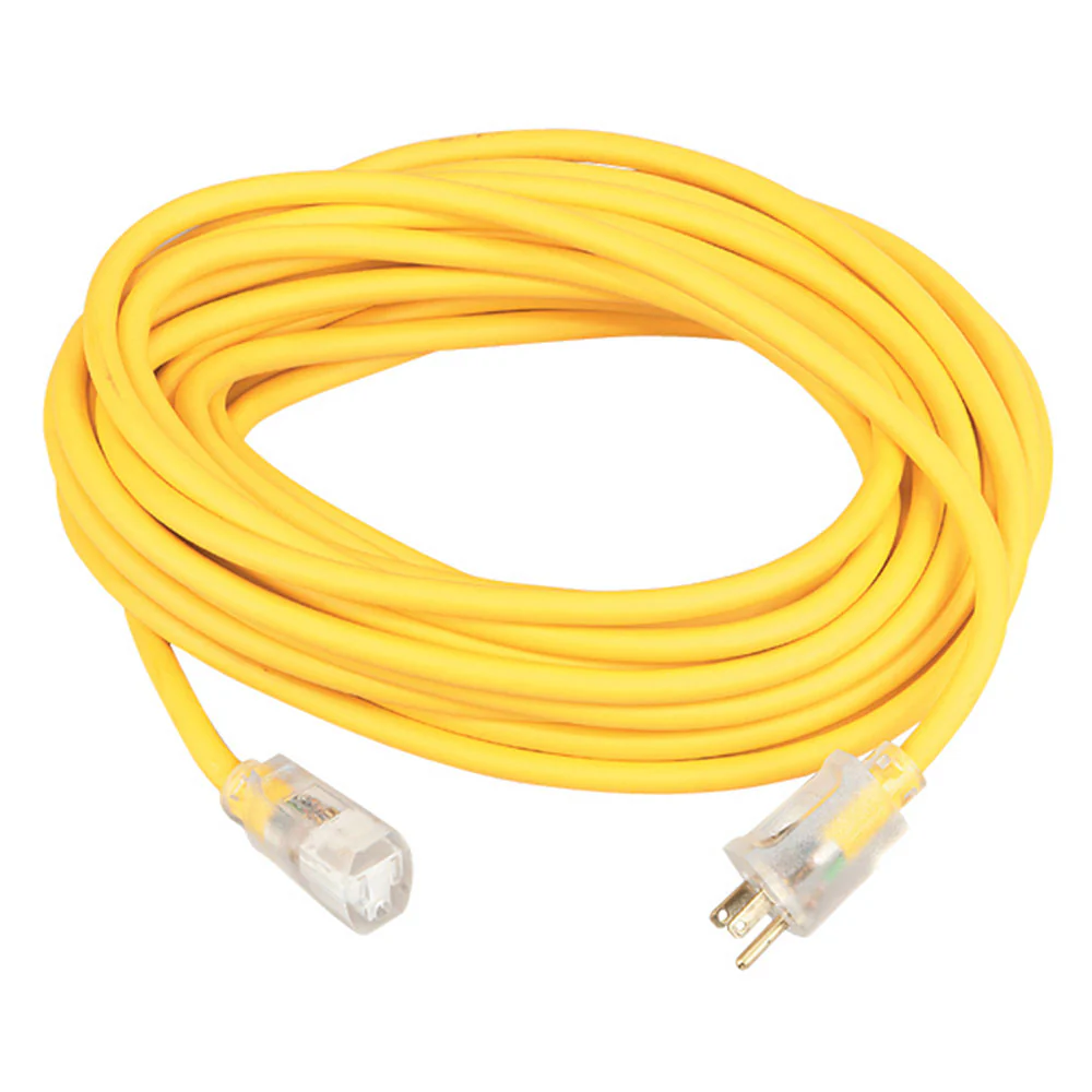 Southwire 1289SW0002 16/3 100' SJEOOW Yellow Polar/Solar Extension Cord - Moutools
