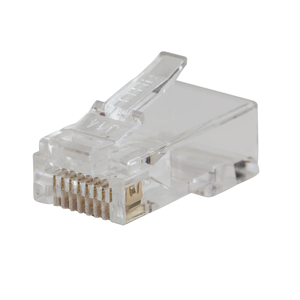 Klein VDV826-702 Pass-Thru Modular Data Plug, CAT5E, 50-Pk - Moutools