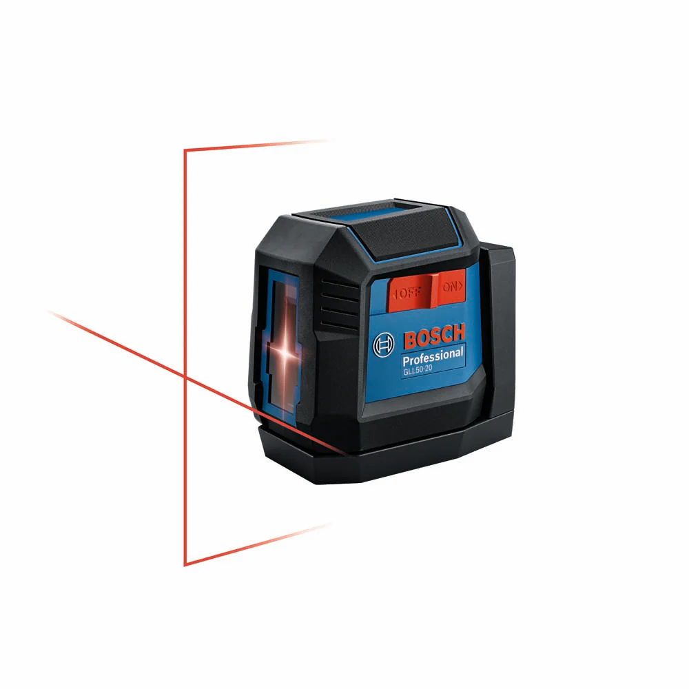 Bosch GLL50-20 1.5V Self-Leveling Cross-Line Laser - Red - Moutools