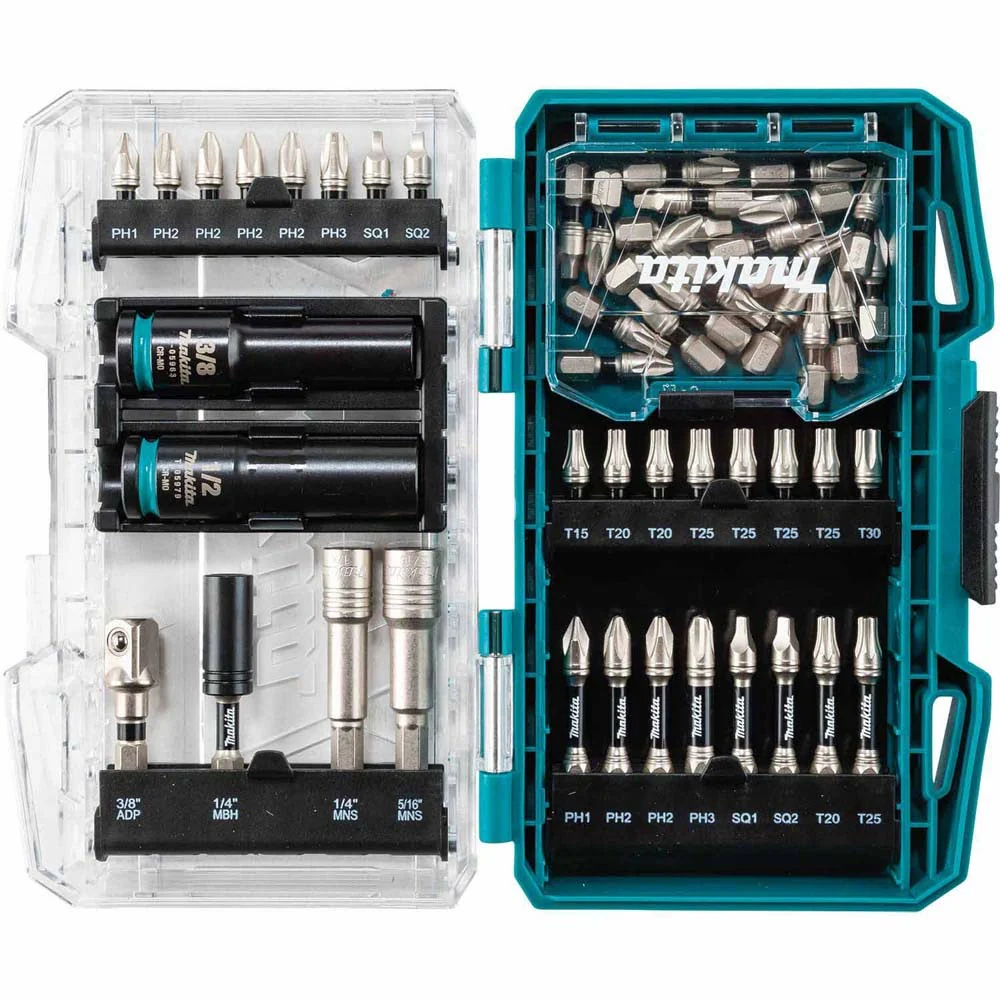 Makita T-05941 Impact XPS 50 Pc. Impact Driving and Fastening Bit Set - Moutools