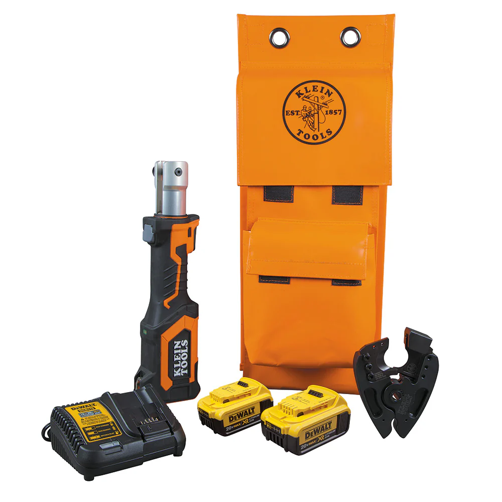 Klein BAT207T44H Battery-Operated Cable Cutter, ACSR, 4 Ah - Moutools
