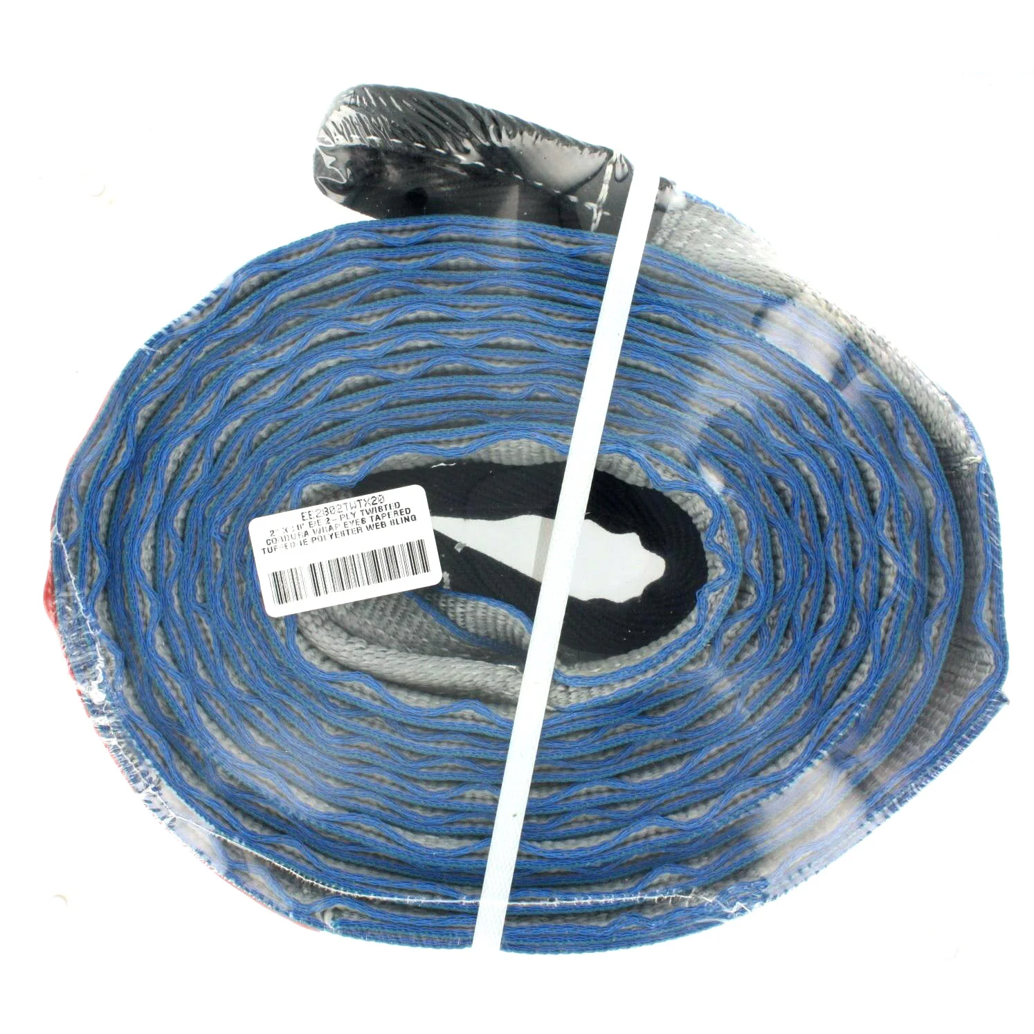 Lift All EE2802TWTX20 2P Tuff-Edge Taper PolyWeb Sling Cordura Wrap Twisted Eye/Eye 2