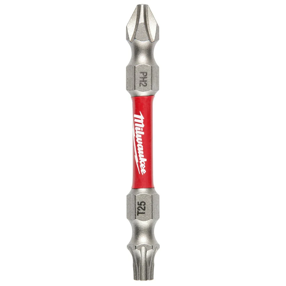 Milwaukee 48-32-4312 Shockwave Impact Phillips 2 & T25 Double Ended Bit - Moutools