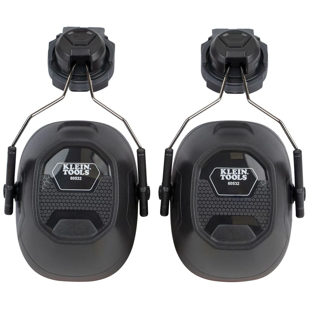 Klein 60532 Hard Hat Earmuffs for Cap Style and Safety Helmets - Moutools