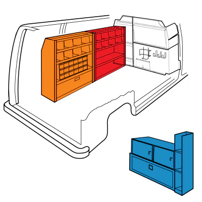 Weather Guard 600-3007 Telecom/Parcel Delivery Full Size Van Package - Moutools