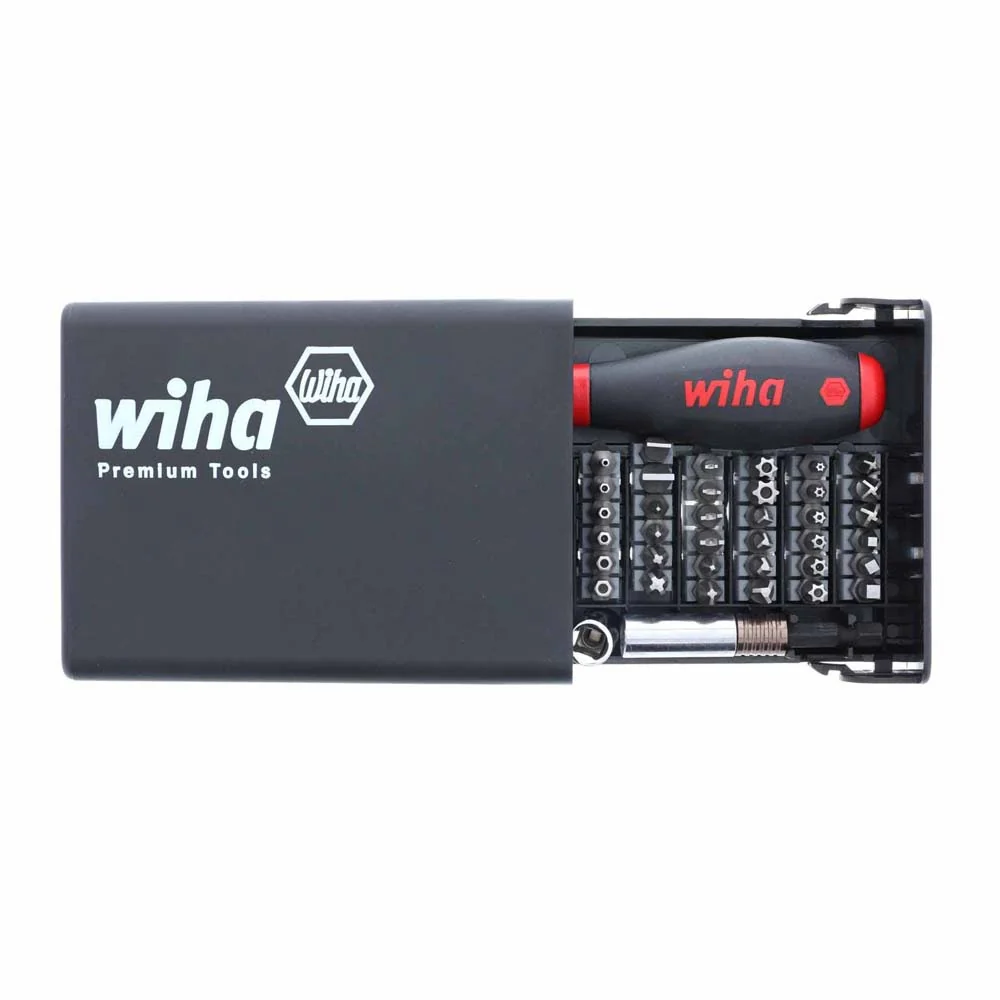 Wiha 71991 39 Piece Bits Collector Security Bits and Magnetic Bit Holder Set - Moutools