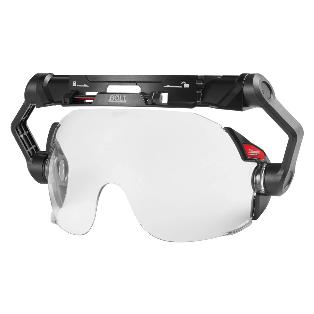 Milwaukee 48-73-1410 BOLT Eye Visor / Face Shield - Clear Dual Coat Lens (Compatible with Milwaukee Safety Helmets & Hard Hats) - Moutools