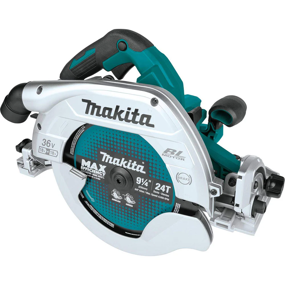 Makita XSH10Z 18V X2 LXT Circular Saw with Guide Rail Compatible Base - Moutools