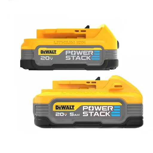 DeWalt DCBP315-2 POWERSTACK 20V 5.0Ah and 1.7Ah Lithium-Ion Power Tool Battery Packs (2-Pack) - Moutools