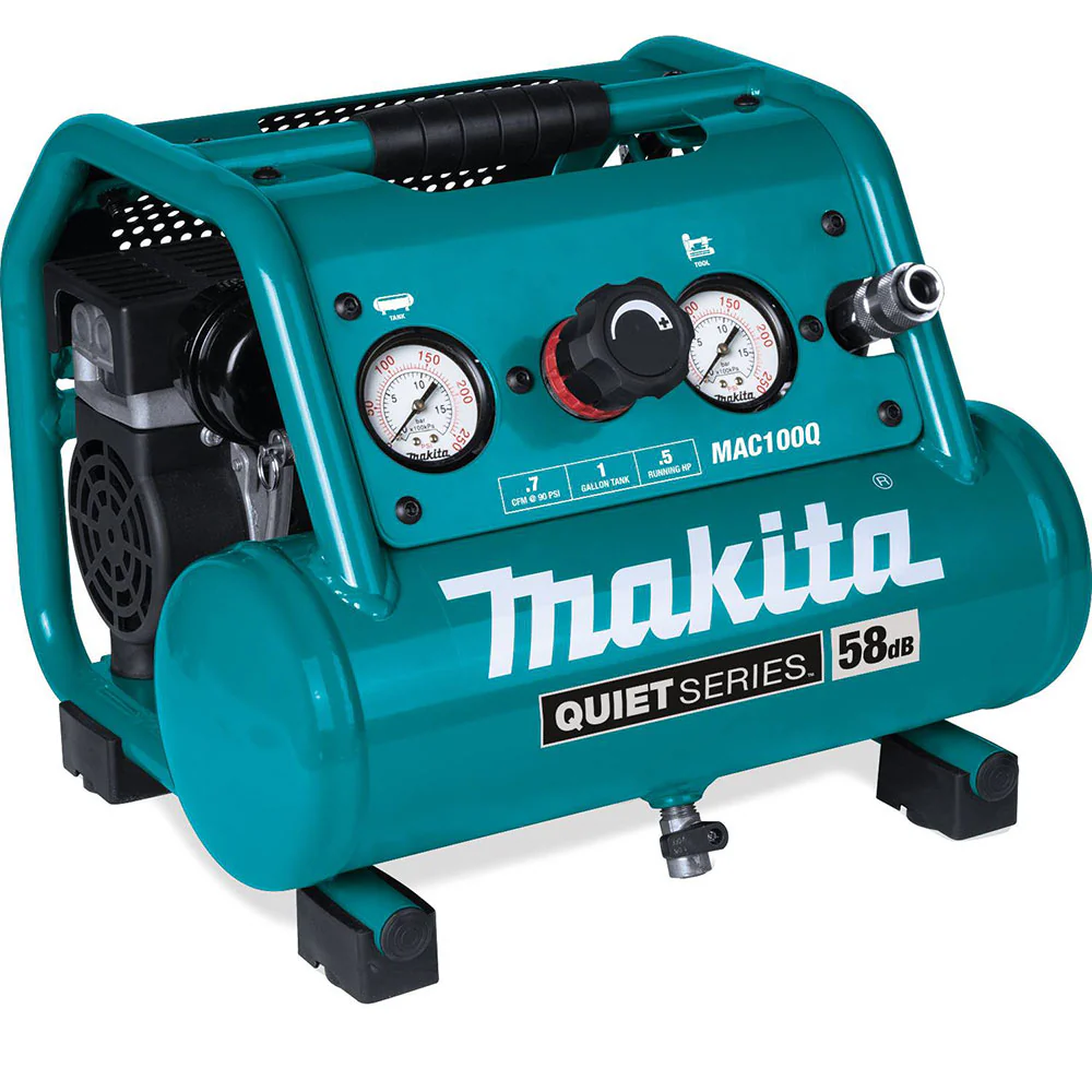 Makita MAC100Q Quiet Series, 1/2 HP, 1 Gallon Electric Air Compressor - Moutools