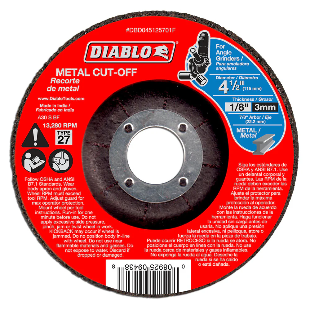 Diablo DBD045125701F 4-1/2