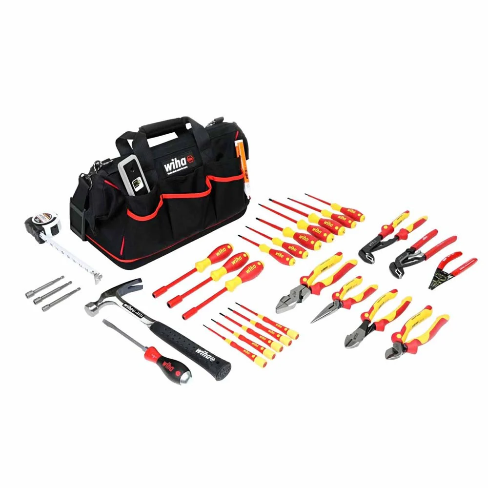Wiha 32935 30 Piece Insulated Journeyman Electrician's Set - Moutools