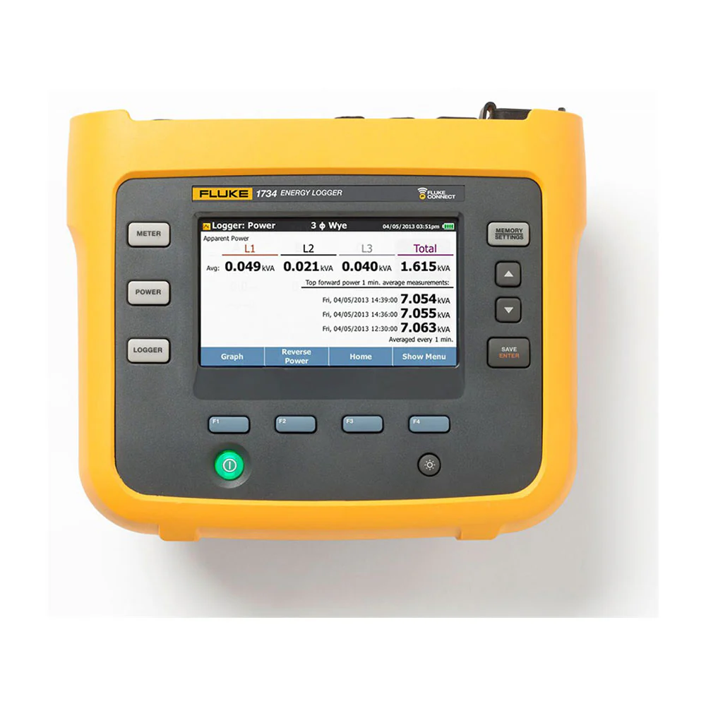 Fluke 1734/B 3 Phase Electrical Energy Logger WiFi/Bluetooth - Moutools