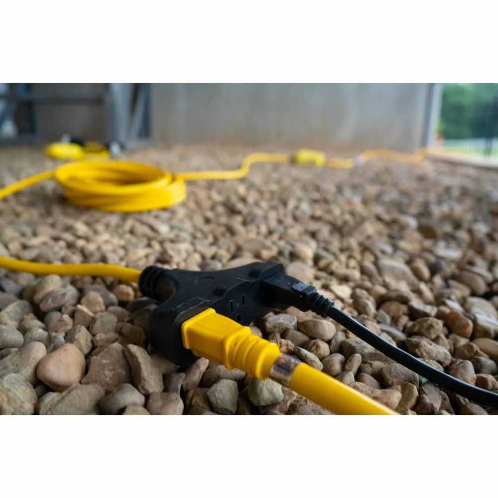 Southwire 26020147-2 25' 15A In-Line GFCI 12/3 Cord Set Tri-Source End - Moutools