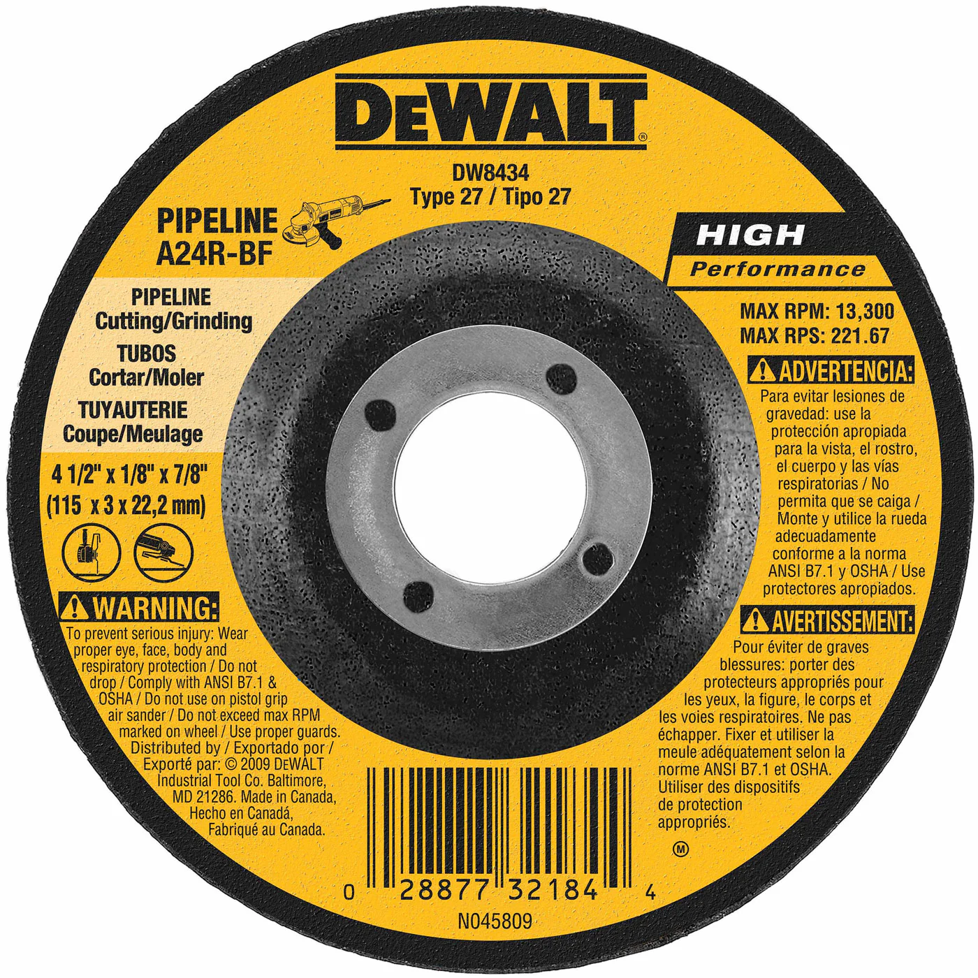 DeWalt DW8434 4-1/2