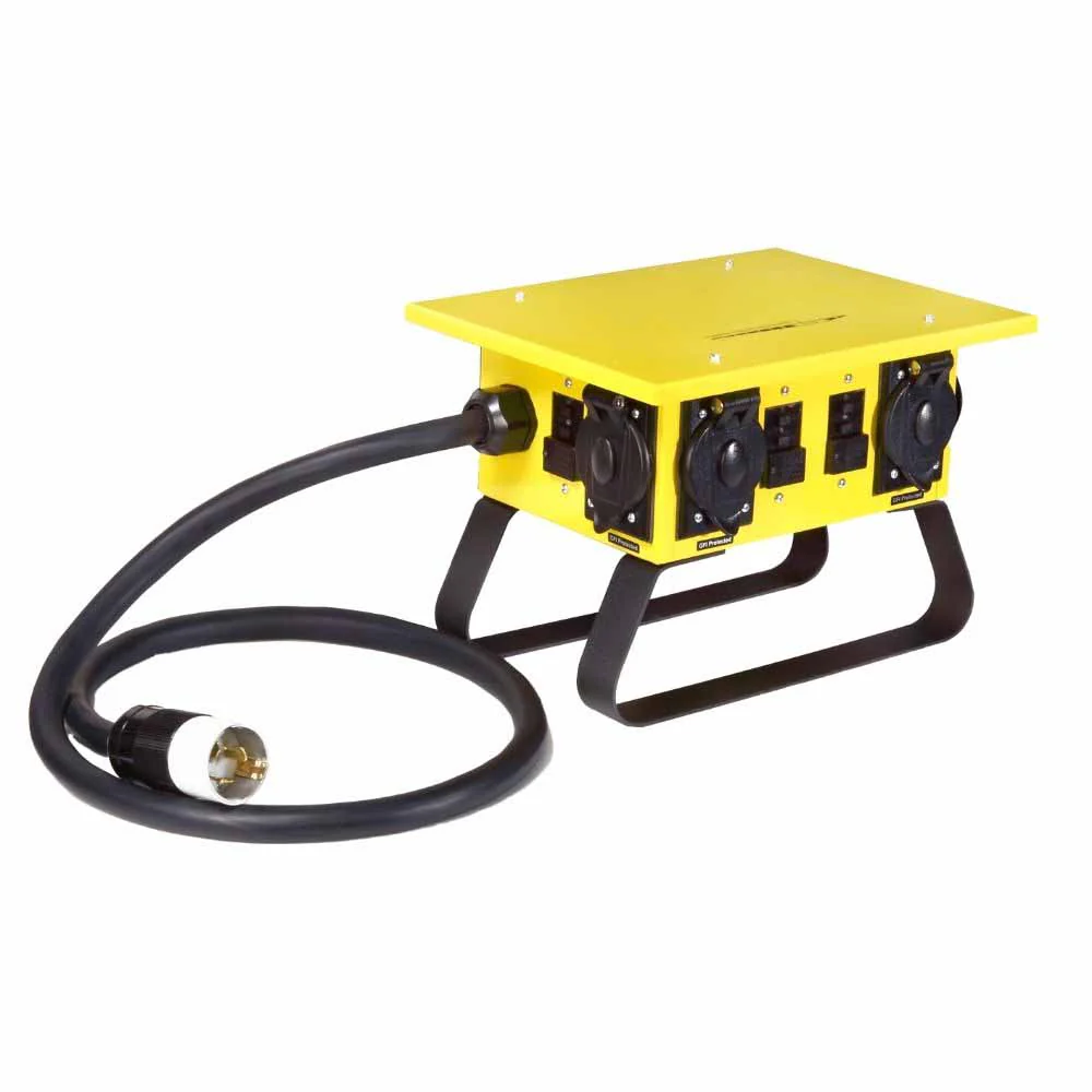 Southwire 6534TLSX 30A 125/250V TL Temporary Power Distribution w/ Sled Base, 4 Outlet - Moutools