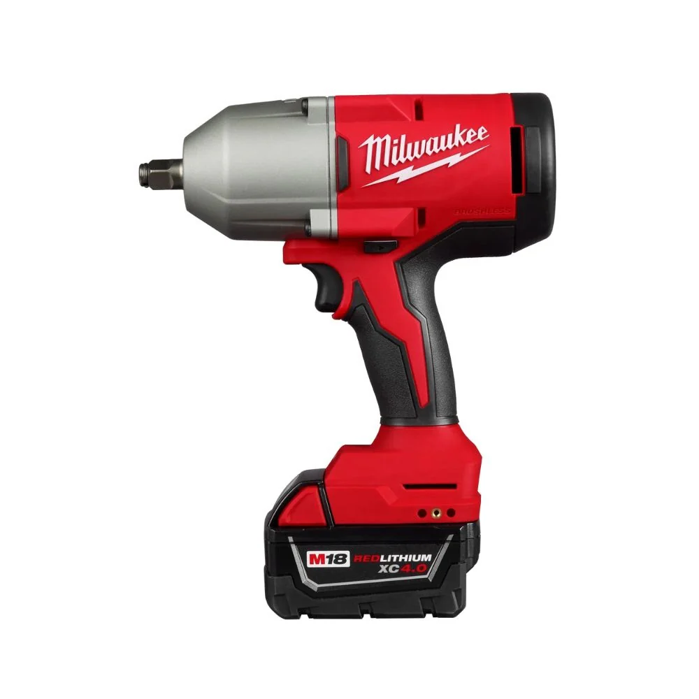 Milwaukee 2666-21B M18 18V Lithium-Ion Brushless Cordless 1/2 in. Impact Wrench with Friction Ring Kit - Moutools