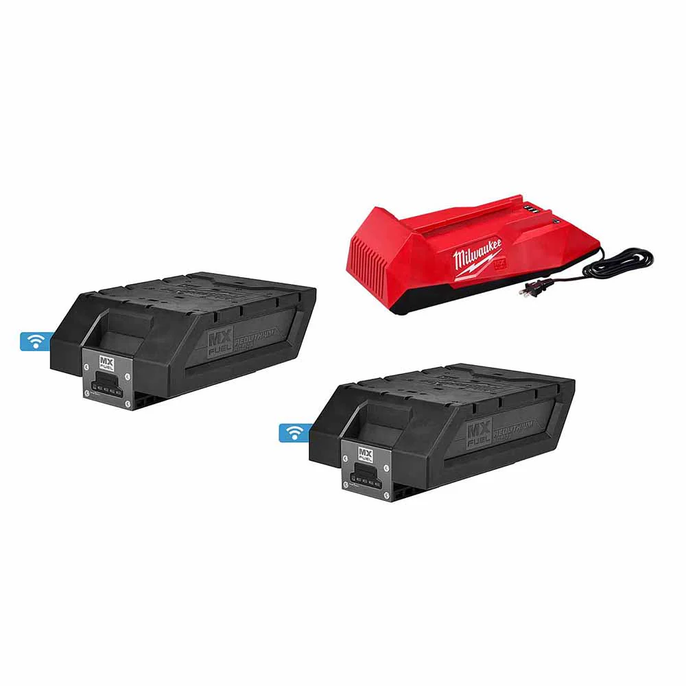 Milwaukee MXFC-2XC MX FUEL Two 72V 6.0Ah XC406 Batteries and Charger Expansion Kit - Moutools