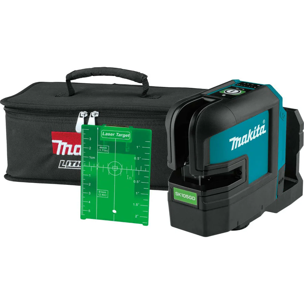 Makita SK105GDZ 12V Max CXT Self-Leveling Cross-Line Green Beam Laser - Moutools