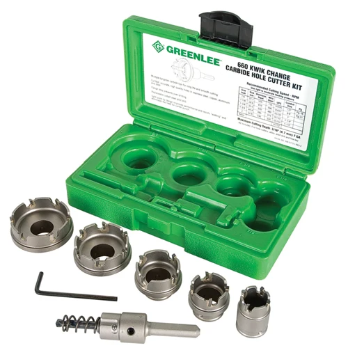 Greenlee 660 Quick Change Stainless Steel Hole Cutter Kit (7/8