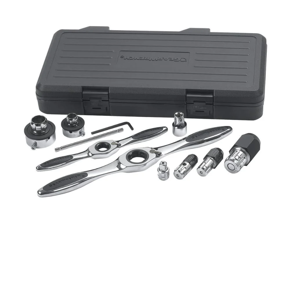 GearWrench 82807 11 Pc. Ratcheting Tap and Die Accessory Set - Moutools