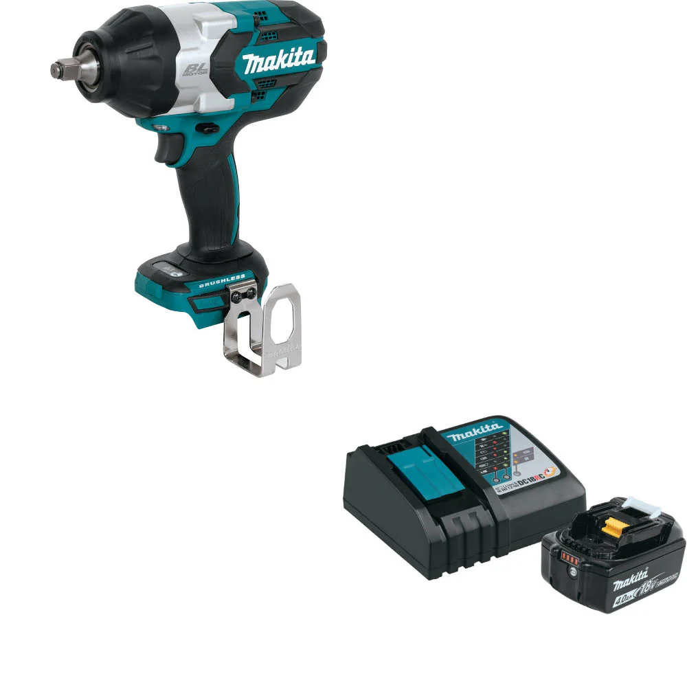 Makita XWT08Z 18V LXT Impact Wrench W/ FREE BL1840BDC1 18V LXT Starter Pack - Moutools