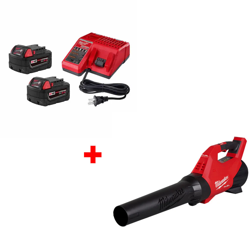 Milwaukee 48-59-1852B M18 18V Starter Kit W/ FREE 3017-20 M18 FUEL Blower, Bare - Moutools