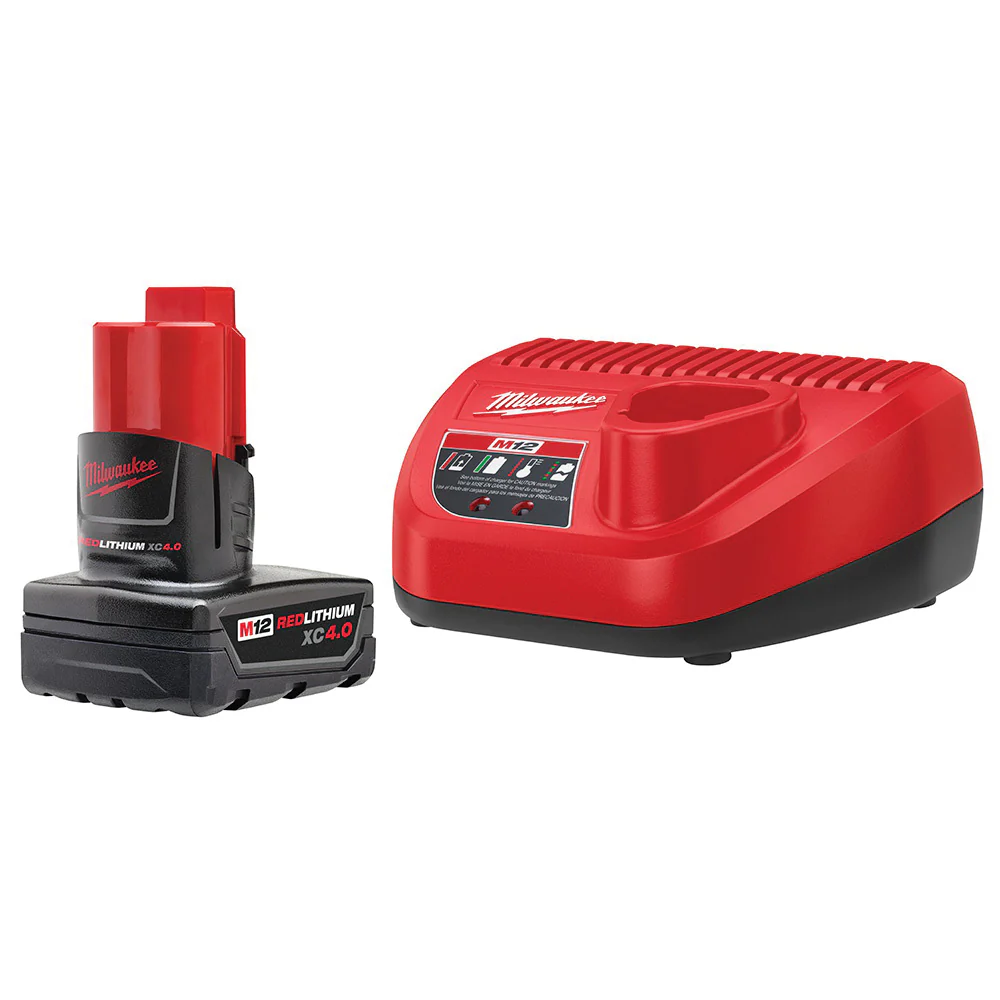 Milwaukee 48-59-2440 M12 REDLITHIUM XC4.0 Starter Kit - Moutools