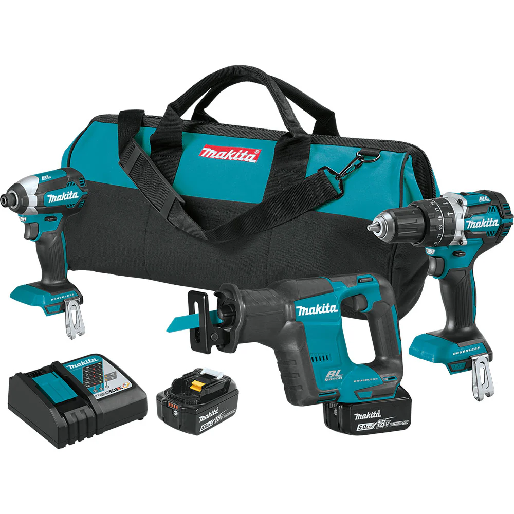 Makita XT337T 18V LXT Brushless Cordless 3 Piece Kit - Moutools